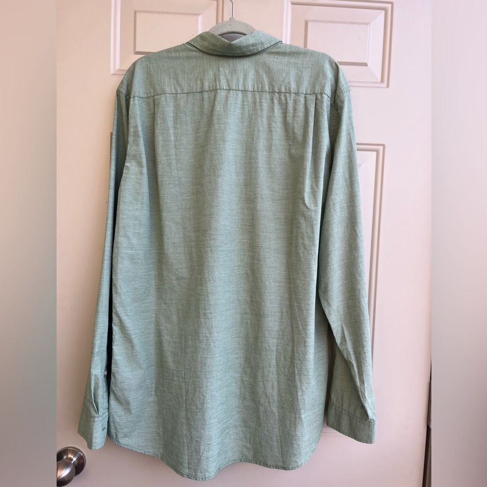 NWT Eddie Bauer Men’s XL Sage Green Shirt Outdoor Classic Button Front - Picture 2 of 5